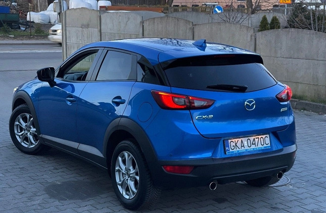 Mazda CX-3 cena 57997 przebieg: 107000, rok produkcji 2015 z Małomice małe 379